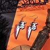 Hallowmas Printed Acrylic Dangle Earrings EJEW-JE06124-01-2