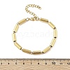 304 Stainless Steel Column Link Chain Bracelets for Women BJEW-F488-05G-5