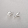 Round Ball Drawbench Brass Ear False Plugs for Women LS-EJEW-G391-24C-S-1