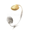 304 Stainless Steel Open Cuff Bracelets for Women BJEW-R012-02G&P-2