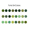 Green Series 600G 24 Colors Glass Seed Beads SEED-JP0008-04-3mm-2