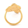 Ion Plating(IP) 304 Stainless Steel Snake Wrap Cuff Finger Rings for Women RJEW-S414-60B-G-3