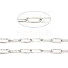 304 Stainless Steel Textured Paperclip Chains CHS-I009-01P-2