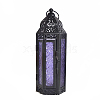 Retro Electrophoresis Black Plated Iron Ramadan Candle Lantern RAMA-PW0001-24A-1