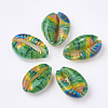 Printed Cowrie Shell Beads X-SHEL-S274-27A-2