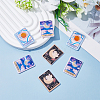 HOBBIESAY 24Pcs 3 Style Cartoon Printed Acrylic Pendants OACR-HY0001-09-3