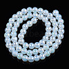 Electroplate Imitation Jade Glass Beads Strands GLAA-T032-J6mm-AB02-3