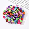 Mixed Color Opaque Acrylic Beads SACR-YW0001-19-2