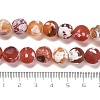 Natural Fire Crackle Agate Beads Strands G-B079-C03-03-5