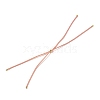 Polyester Fibre with Golden Silk Necklace Making MAK-K020-01G-3