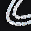 Electroplate Glass Beads Strands X-EGLA-N002-25-E02-3