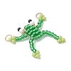Glass Seed Beaded Pendants PALLOY-MZ00991-3