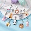 Animal Theme Resin Pendant Decorations HJEW-JM01351-4