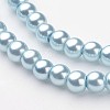 Glass Pearl Beads Strands X-HY-4D-B09-2