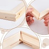 4Pcs DIY Wood Photo Picture Frame Border Mortise Tenon DIY-AN0001-34-3