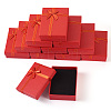 Rectangle Paper Jewelry Set Storage Boxes with Bowknot CON-TAC0014-04D-1