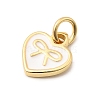 Brass Enamel Charms KK-A268-13G-02-2