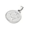 304 Stainless Steel Pendants SA-CBA34D4-03G-P-2