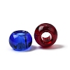 Mixed Color Handmade Rondelle Lampwork Large Hole European Beads X-GPDL-D003-M-1-2