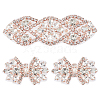 Fingerinspire 3Pcs 2 Style Glitter Hotfix Rhinestone(Hot Melt Adhesive On The Back) AJEW-FG0003-70-1