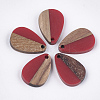 Resin & Walnut Wood Pendants RESI-S358-14F-1