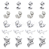 SUNNYCLUE 100Pcs 5 Style Tibetan Style Alloy Pendants PALLOY-SC0003-96-1