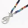 Tibetan Style Alloy Pendant Necklaces NJEW-F170-A06-2