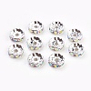 Brass Rhinestone Spacer Beads RB-A014-Z10mm-28S-1