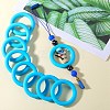 9Pcs Ring Food Grade Eco-Friendly Silicone Focal Beads JX895F-7