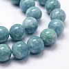 Natural White Jade Imitation Amazonite Beads Strands X-G-F364-16-8mm-5