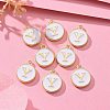 Golden Plated Alloy Charms LS-X-ENAM-S118-01Y-5