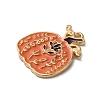 Thanksgiving Day Golden Tone Alloy Enamel Pendants ENAM-M002-01N-G-2