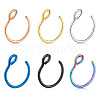 316 Surgical Stainless Steel Clip on Nose Rings WGA7223-11-4