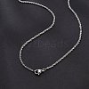 2mm Brass Rope Chain Necklaces for Men Women NJEW-G160-18P-1