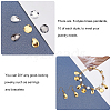 SUPERFINDINGS 60Pcs 6 Style Brass Pendants KK-FH0003-99-4