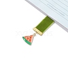 Fruit Alloy Enamel Pendant Bookmarks AJEW-JK00218-5