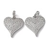 Rack Plating Clear Brass Micro Pave Cubic Zirconia Pendants KK-M254-09P-1