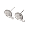 Anti-Tarnish 304 Stainless Steel Stud Earring Findings STAS-S151-01P-C-1