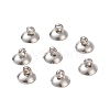 304 Stainless Steel Bead Cap Pendant Bails LS-X-STAS-G224-24P-10-1