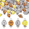 AHADERMAKER 48Pcs 4 Styles Acrylic Ball Connector Charms FIND-GA0002-63-1