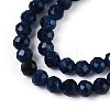 Dyed Natural Sapphire Beads Strands G-T143-05-3