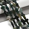 Natural Moss Agate Beads Strands G-I337-A05-02-2