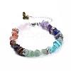 Chip Natural & Synthetic Mixed Stone Bracelets X-BJEW-JB04394-1