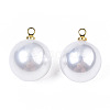 ABS Plastic Imitation Pearl Pendants SACR-T360-03-4