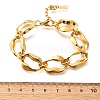 304 Stainless Steel Link Chain Bracelets for Women BJEW-R012-01G-3