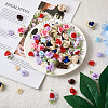 Jewelry 10 Style Polyester Imitation Flower Ornamenrt Accessories DIY-PJ0001-33-5