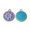 Ion Plating(IP) 304 Stainless Steel Pendant Cabochon Setting STAS-C066-03M-1