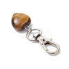 Natural Tiger Eye Pendant Decorations HJEW-JM02908-01-4