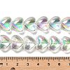Electroplate Glass Beads Strands X-EGLA-B008-01A-HR01-4