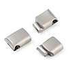 Tarnish Resistant 316 Surgical Stainless Steel Magnetic Clasps with Glue-in Ends STAS-F269-04P-01-2